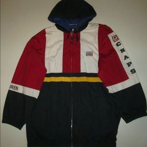 Chaps Ralph Lauren color block full zip jacket